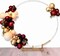 6.3Ft Round Balloon Arch Kit,Light-Duty Circle Balloon Arch Stand with Bamboo Frame Base,Large Round Backdrop Stand for Wedding Birthday Baby Shower Halloween Party Arch Decorations